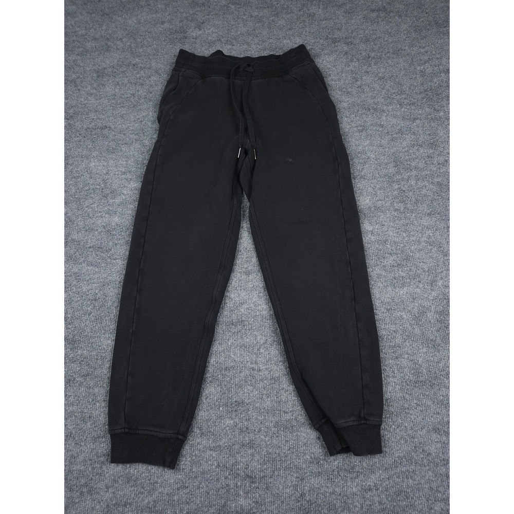 Lululemon Scuba Jogger Pants Women's 6 Black Drawstring Tapered